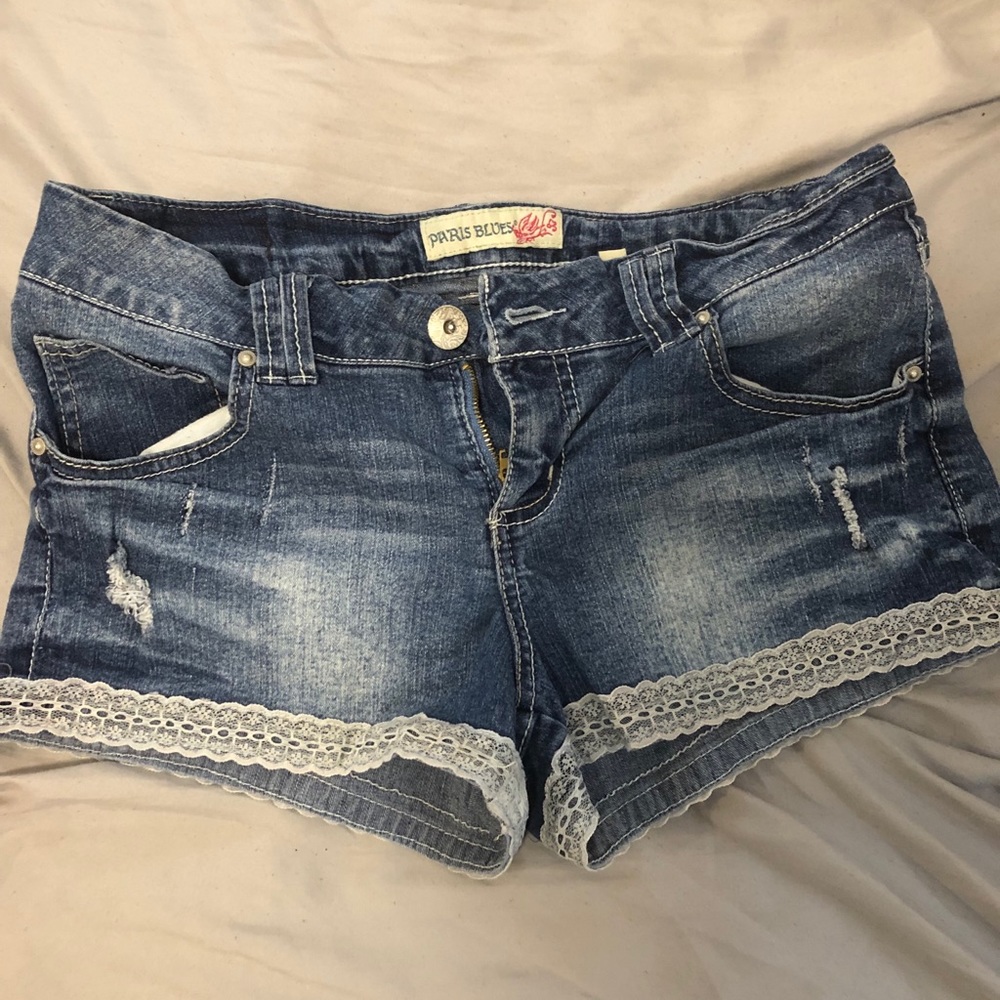 Paris blues shorts